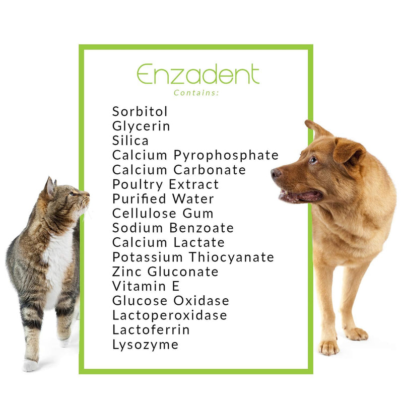 [Australia] - Vetoquinol Enzadent Enzymatic Toothpaste Kit + Fingerbrush for Cats & Dogs – .75oz, Poultry Flavor – Oral Dental Care Kit: Removes Plaque, Polishes Teeth & Freshens Breath 