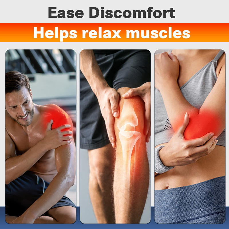 Cordless Knee Massager for Pain Relief, Knee Heating Pad for Knee Pain, Knee Massager with Heat, Heated Knee Massager, Newly 4 Powerful Motors, 5 Heats and 5 Massage Modes