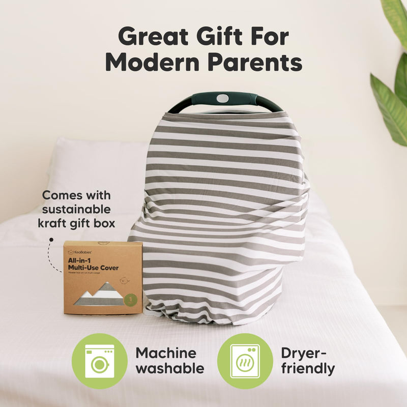 [Australia] - Car Seat Covers for Babies - Nursing Cover, Baby Car Seat Cover, Nursing Covers for Breastfeeding, Carseat Cover Girls, Boy, Breastfeeding Cover, Infant Car Seat Cover, Stroller Cover (BFF Gray) Bff Gray 