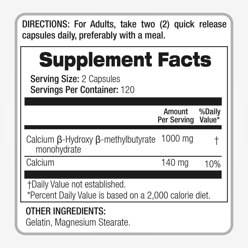 FITO MEDIC'S Lab | hmb |240 Capsules |1000 mg| hmb Supplement | hmb Free Acid| beta-hydroxybutyrate | Concentrate Extract | Ultra high Absorption. (Pack of 2) 240 Count (Pack of 2)