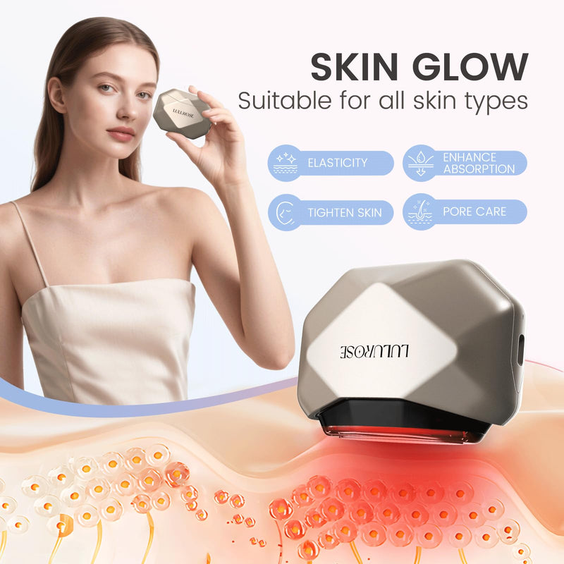 LULUROSE 4-in-1 Facial Massager,Heat Facial Beauty Device for Face Neck Eye Lifting Firming Depuffing,Facial Sculptor Skin Care,at Home or Traveling
