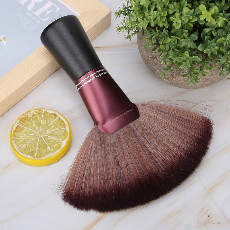 Soft Fan-Shaped Neck Duster for Hair Cutting, Broken Hair Sweep Brush, Hair Clippings Remover, Barber Brush Salon Accessory Styling Tool hair brush