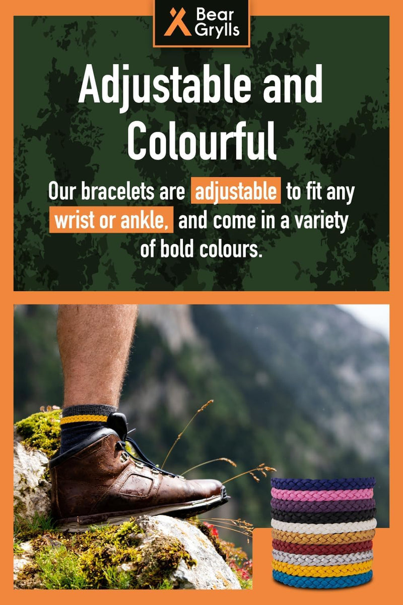 [Australia] - Mosquito Repellent Bracelets | Crafted for Adventure | Adjustable Leather | DEET-Free | Long-Lasting Protection | Pack of 10 10 Count (Pack of 1) 