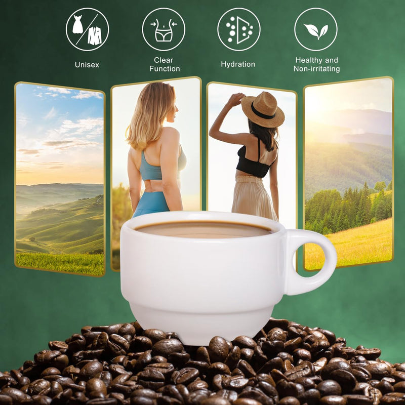 [Australia] - Premium Green Coffee Bean Extract Powder - Gluten-Free Green Coffee Bean Extract Supplements with 10 Natural Health Blends, Instant Coffee, 180g (18 Sachets) 