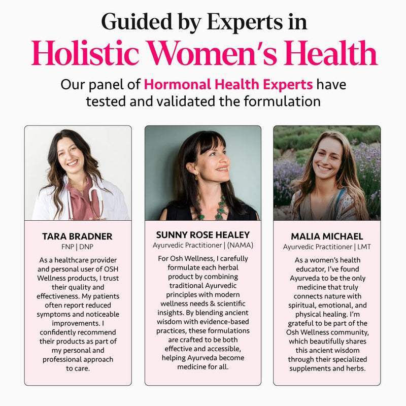 [Australia] - Ayurvedic Hormone Balance for Women | Cortisol Manager | Regulates Estrogen | Made in USA | Ashwagandha, Rhodiola, & Shatavari | Mood, Energy, & Sleep Support | Stress Relief | 60 Ct. - OSH Wellness 