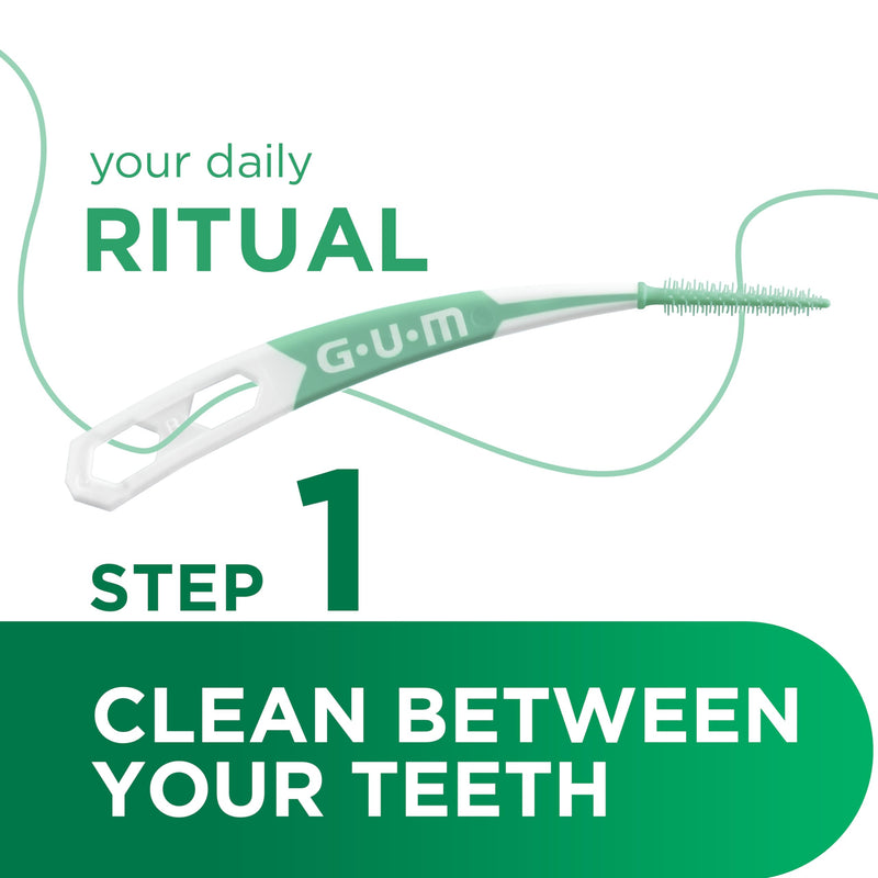 [Australia] - GUM SOFT-PICKS PRO interdental cleaner | curved shape for easy access to hard-to-reach places | gentle effect for sensitive gums [L - 3x60] (+1 free sample) [L - 3x60] (+1 free sample) 