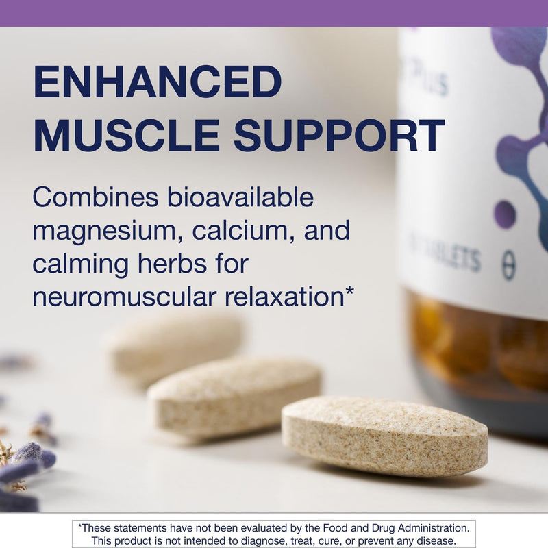 Metagenics MyoCalm Plus, Muscle Relaxation Support, 60 Tablets | Herbal Muscle Relaxation Supplement, Valerian and Passion Flower, Supports Muscle Relaxation and Tension Relief, Non-GMO Lemon 60 Count (Pack of 1)