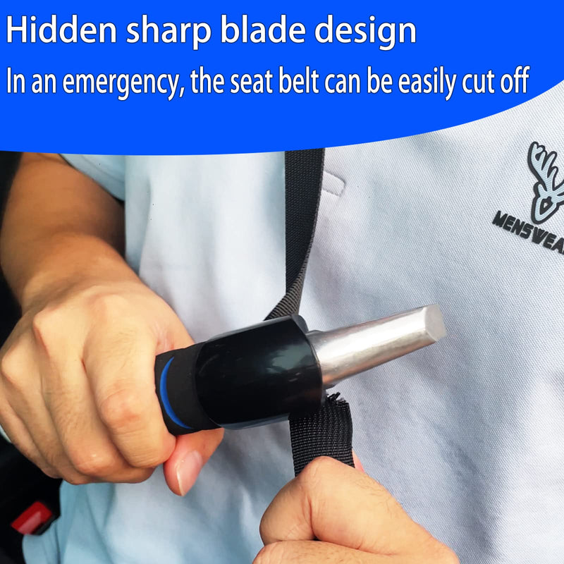 [Australia] - Car Door Handle for Elderly Car Assist Support Handle Multifunction Car Door Latch Bar for Seniors and Handicapped Blue - 1 Pack Handle + Strap 