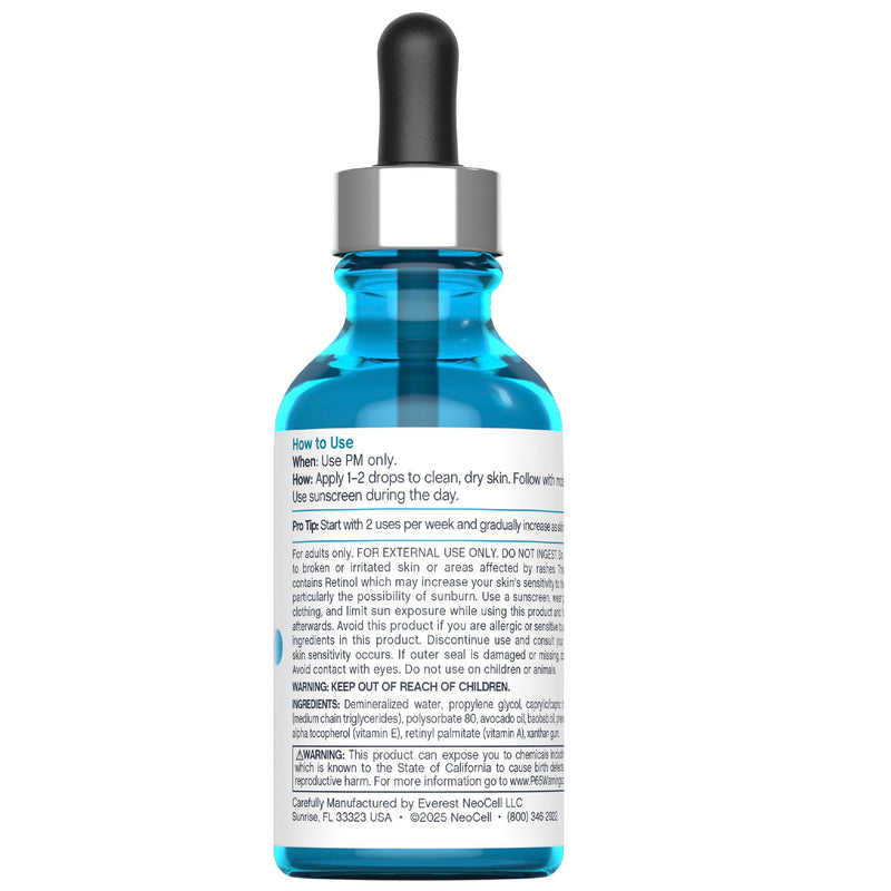NeoCell Retinol Serum for Face | 2 fl oz | Targeted Skin Serum Formula | Advanced Care | with Vitamin E and A | for Women and Men