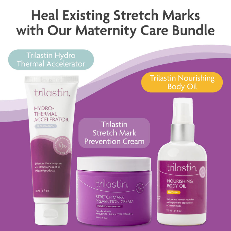 [Australia] - TriLASTIN Stretch Mark Cream for Pregnancy - 4 fl oz, Citrus Scent - Pregnancy Stretch Mark Prevention & Pregnant Belly Cream & Belly Oil for Pregnant Women - Paraben Free Stretch Mark Cream 1 Pack 