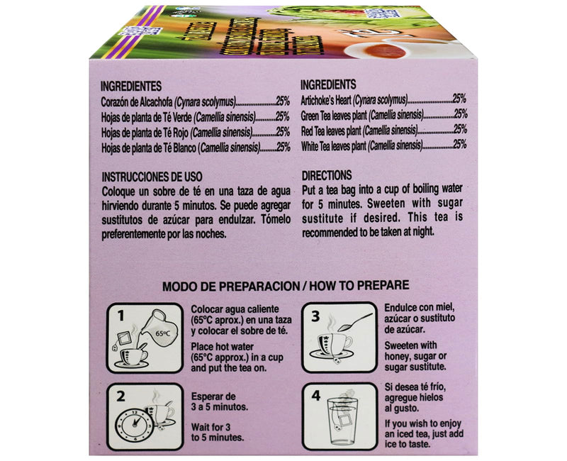 [Australia] - 1 Box/Caja Alcachofivida Artichoke TEA- Box with 30 tea bags / Caja con 30 sobres de te 
