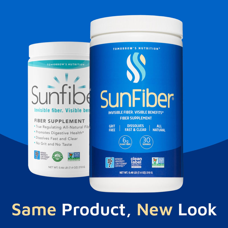 [Australia] - Tomorrow's Nutrition, Sunfiber, Prebiotic Fiber Supplement for Digestive Health, Low FODMAP, Gluten-Free, Unflavored, 30 Servings 