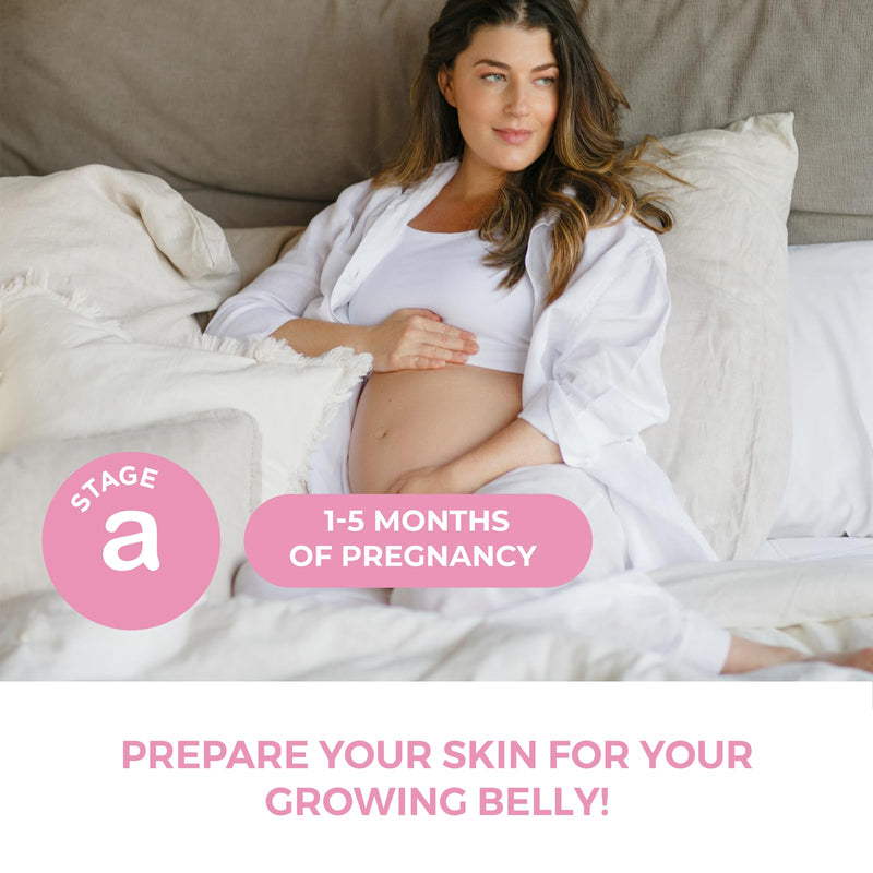 [Australia] - Leska Maternity Lotion & Oil | STAGE A: PREPARE & SOOTHE Supple Belly Lotion & Happy Belly Oil (Pregnancy Months 1-5) | Part of a Complete 3-Stage Pregnancy Skincare System | New Mom Gifts (4-4.22oz) Lotion and Oil (2-Pack) 