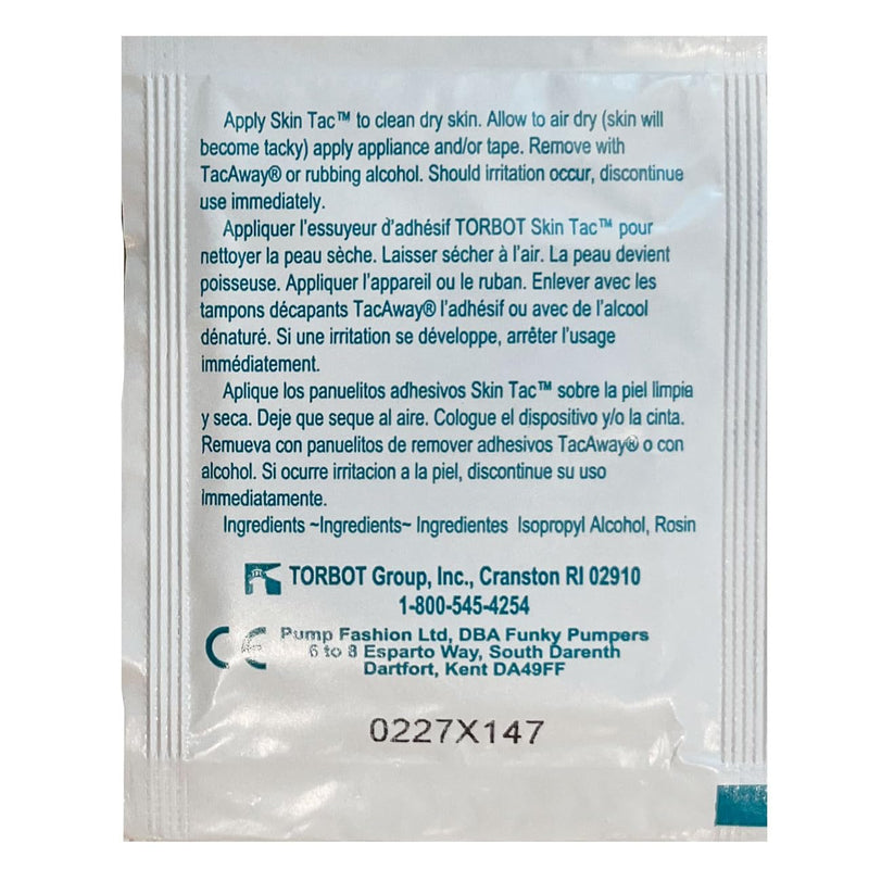 [Australia] - Skin-Tac Adhesive Barrier Wipes - 10 Pack 