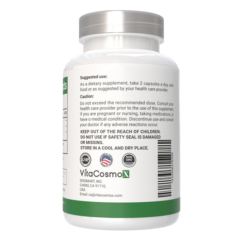 Fisetin Quercetin Resveratrol Supplement, 1,200 mg, 120 Veggie Capsules 100% Vegetarian, Non-GMO & Gluten Free - 2 Packs