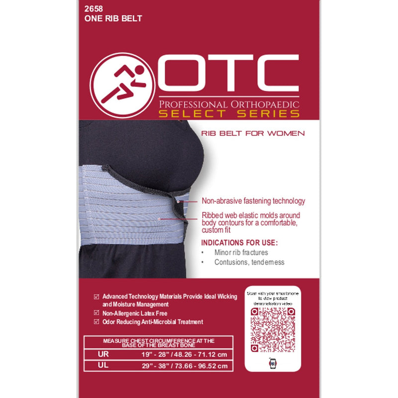 [Australia] - OTC Rib Belt for Women, 6-Inch Elastic Chest, Select Series 39-48 Inch (Pack of 1) 