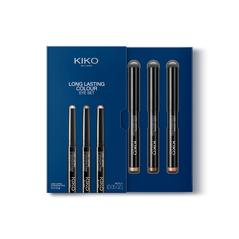[Australia] - KIKO Milano Long Lasting Colour Eye Set 01 | 3 Eyeshadow Sticks With 24-Hour Hold 