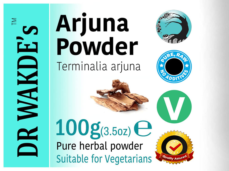 [Australia] - DR WAKDE'S Arjuna Bark Powder (Terminalia arjuna) - 500g (1.1lb) | Pure, Raw & Dried Powder | Natural Aroma and Freshness | Fine Powder | Vegan | Premium Grade | Nothing Added, Nothing Removed 