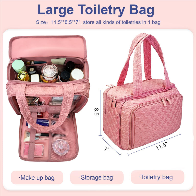 SMONT Toiletry Bag and Tote Bag for Women Travel