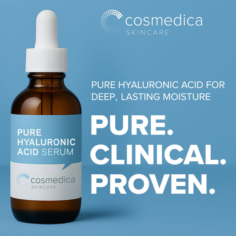 Cosmedica Hyaluronic Acid Serum with Vitamin B5 - Intense Hydration, Anti-Aging, Non-Greasy, Paraben Free, Face Serum - 1oz 1 Fl Oz (Pack of 1)