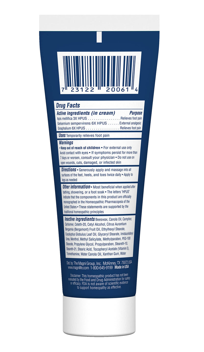 [Australia] - MagniLife Pain Relieving Foot Cream, 8 oz Tube, Soothing Relief for Soreness, Pain, Burning, Tingling, Itching or Sensitivity in Feet & Legs, Moisturizing & Hydrating Foot Cream, No Petroleum 8oz Tube 