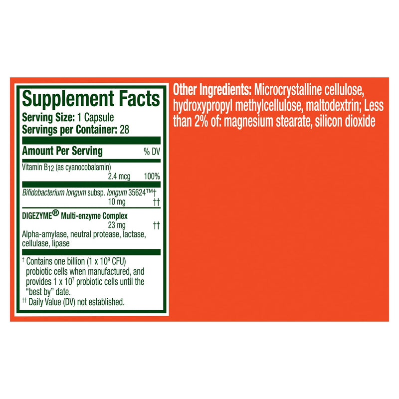 Align Probiotic Bloating Relief + Food Digestion, Probiotics for Women and Men, #1 Doctor Recommended Brand‡, Promotes Digestive Health and Helps Support the Metabolism of Food*, 28 Capsules 28 Count (Pack of 1)
