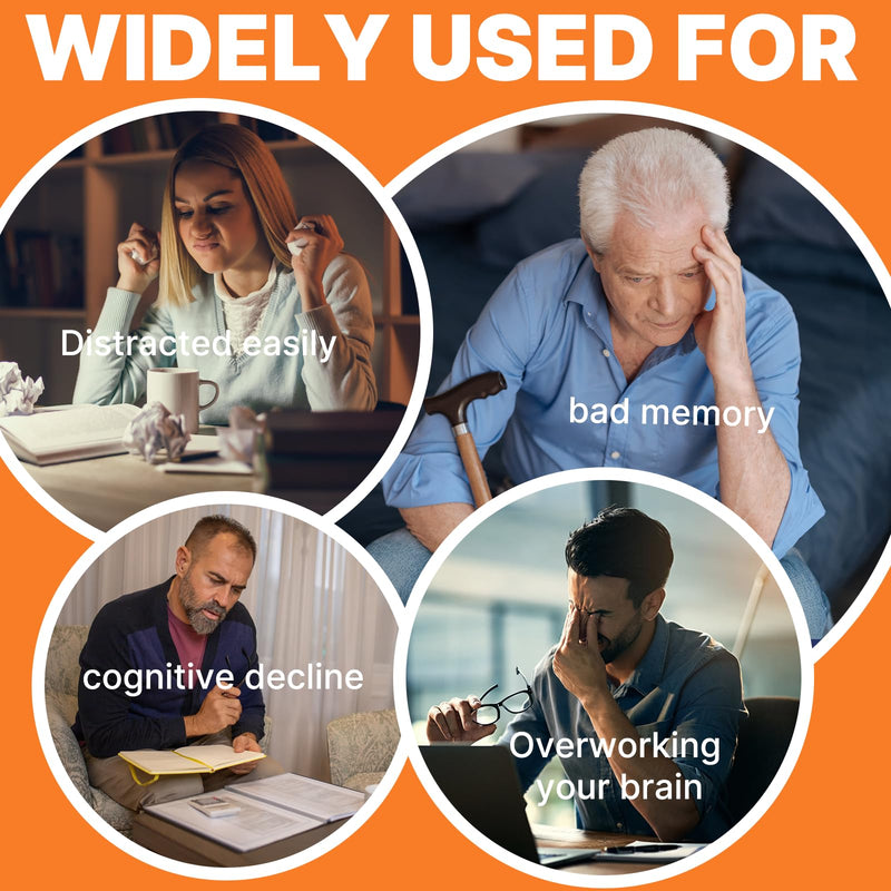 Brain Supplement for Memory and Focus, with NAD+ GPC Folate & Vitamin B12 | Brain Health Nutrition for Daily Cognitive & Brain Wellness, Mental Clarity Support, Improves Concentration 30 Capsules