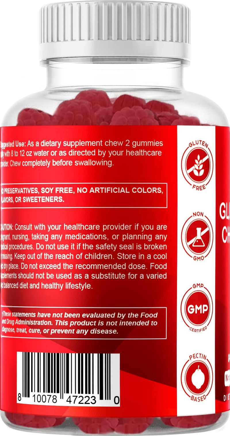 [Australia] - Vitamatic 2 Pack Glucosamine Chondroitin Gummies with MSM & Vitamin E - Joint Support - 60 Pectin Based Gummies 