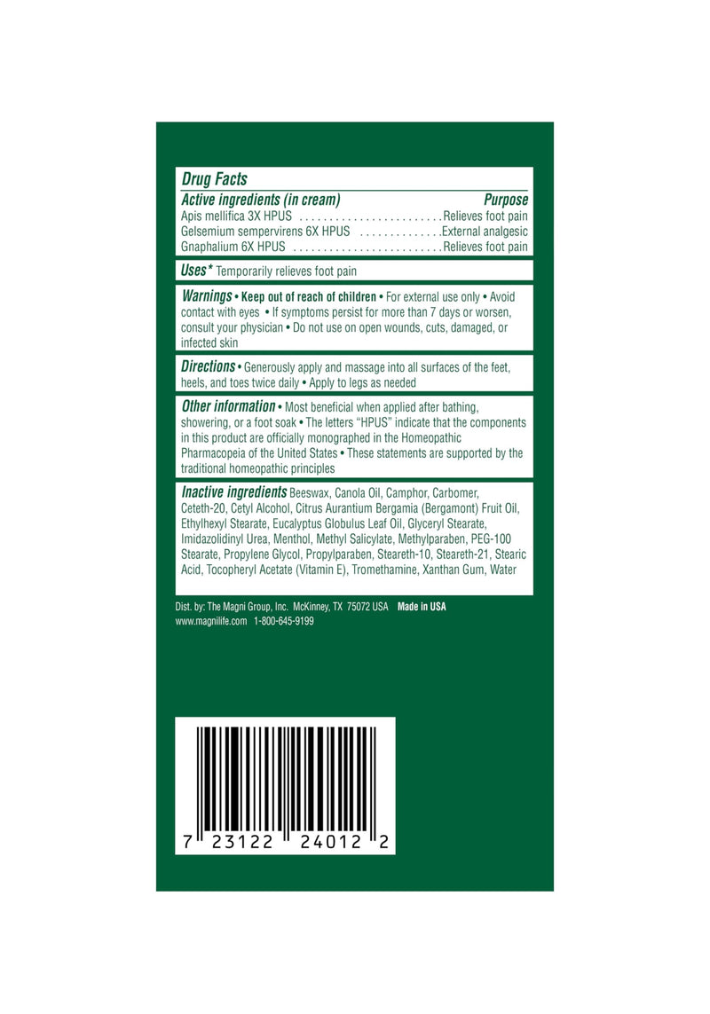 MagniLife DB Pain Relieving Foot Cream, 4 Oz Jar (2 Pack) Calming Relief for Burning, Tingling, Shooting & Stabbing in Feet & Legs, Moisturizing & Hydrating Foot Cream for Diabetic & Sensitive Skin 2-4oz Jars