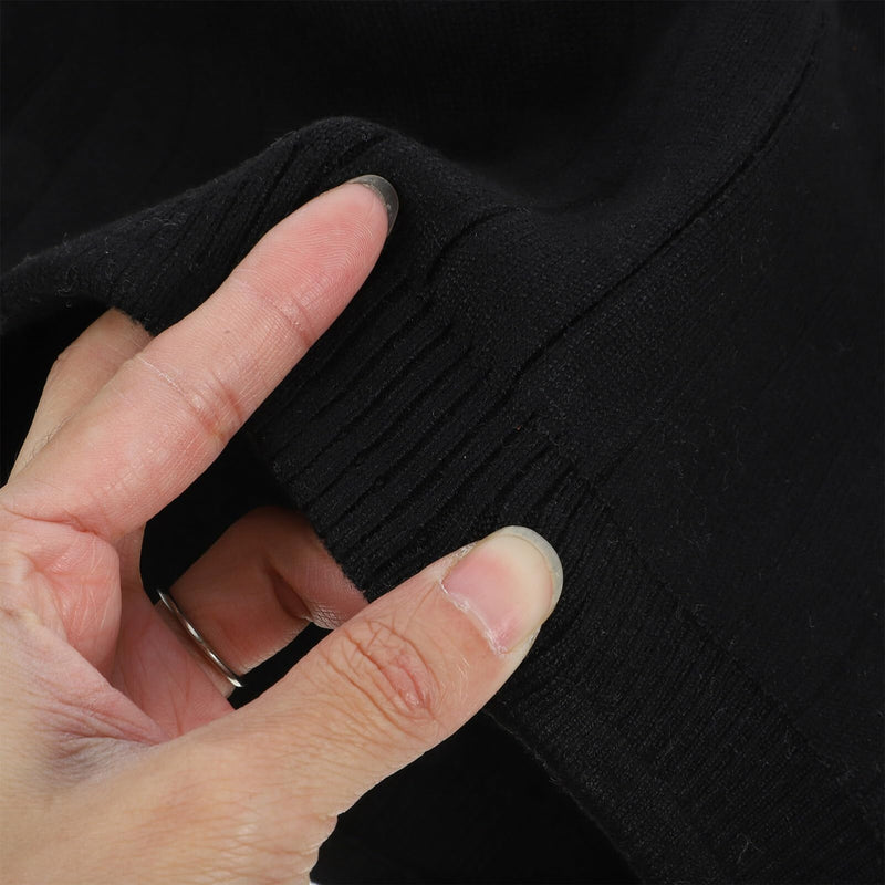 Gatuida Cashmere Waist Warmer,Wool Warming Belt Elastic Lower Waist Support Abdominal Protector Stomach Binder Waist Support Protector Belt Black