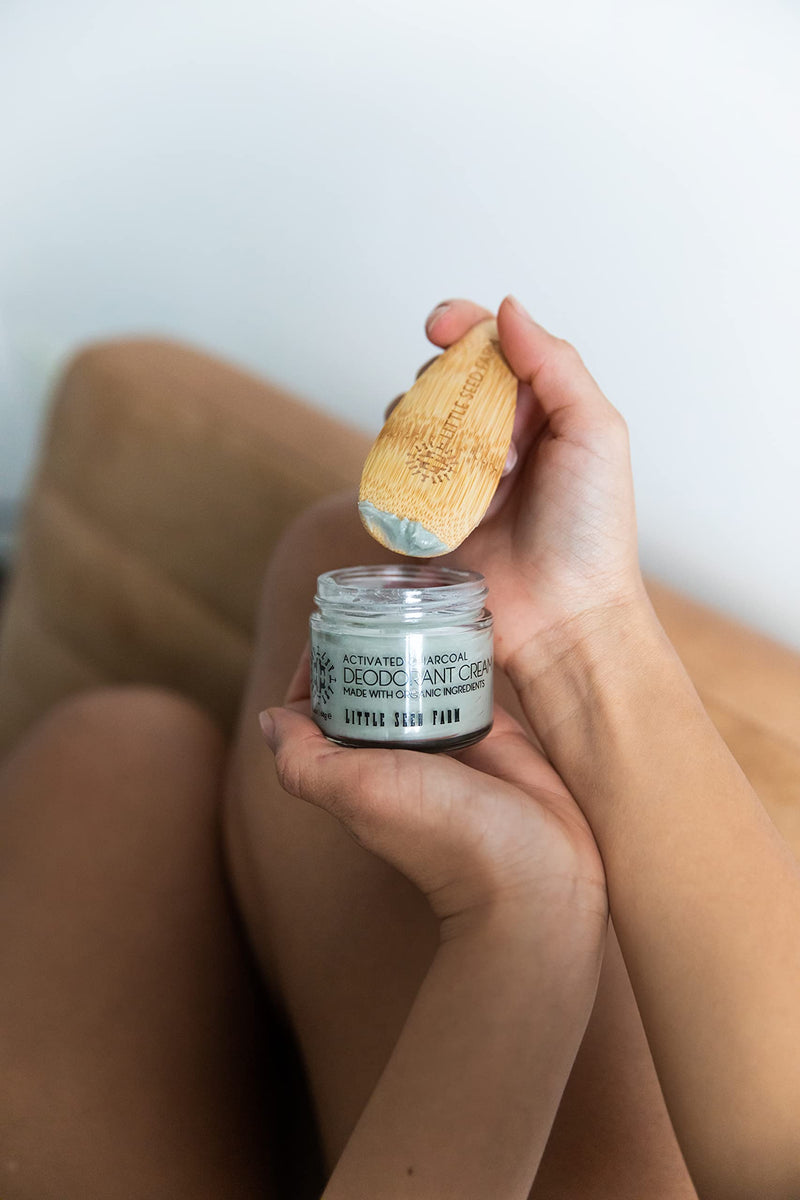 [Australia] - Little Seed Farm All Natural Deodorant Cream, Aluminum Free Deodorant for Women or Men, 2.4 Ounce - Activated Charcoal 