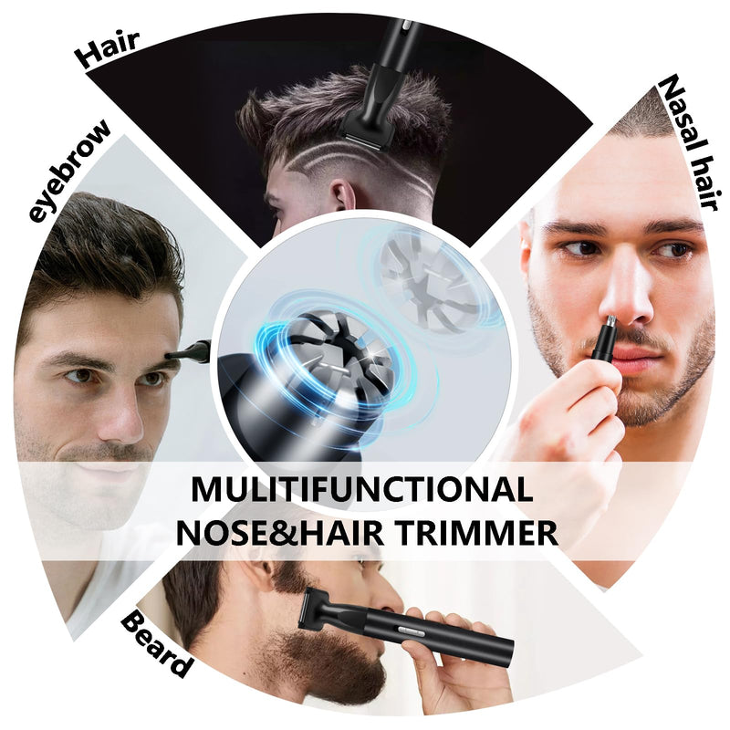 [Australia] - Nose Hair Trimmer for Men Women-2025 All-in-1 Professional Use for Nose Ear Hair Trimmer Clipper Pro-14,000RPM Motor,2 hrs Rechargeable Hair Trimmer Set with Dual Edge Blades A2 