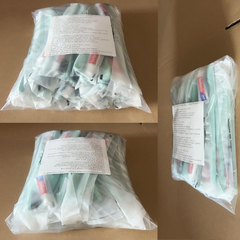 [Australia] - Disposable Toothbrushes with Toothpaste,30 Pack Green Individually Wrapped Disposable Travel Toothbrushes Kit in Bulk for Homeless,Nursing Home,Hotel,Charity 30 