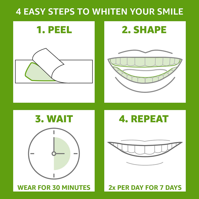 REMBRANDT Deeply White + Peroxide 1 Week Teeth Whitening Kit, Removes Tough Stains, Enamel-Safe, 28 Custom-Fit Whitening Strips (14 Treatments)