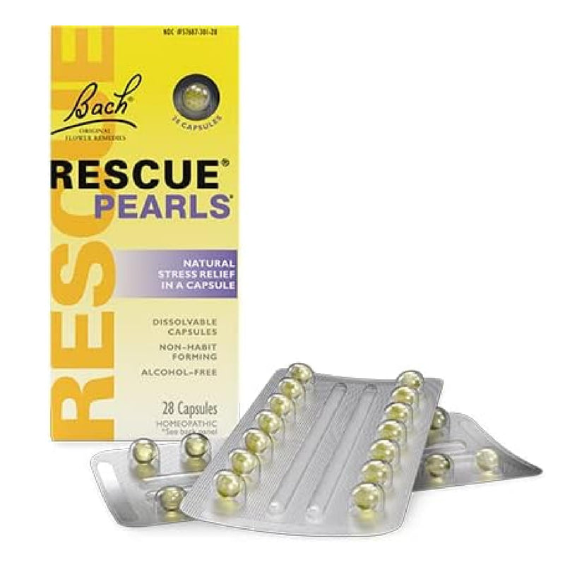 [Australia] - Bach Rescue Pearls Natural Stress Relief ,28 Capsules 