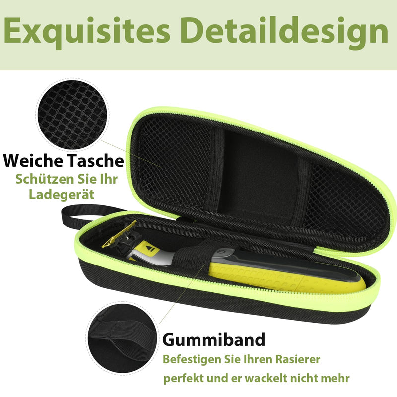 [Australia] - Hard Travel Case for Philips Norelco OneBlade Men's Hybrid Electric Trimmer and Shaver, Travel Protective Cover Travel Storage Carry Bag 