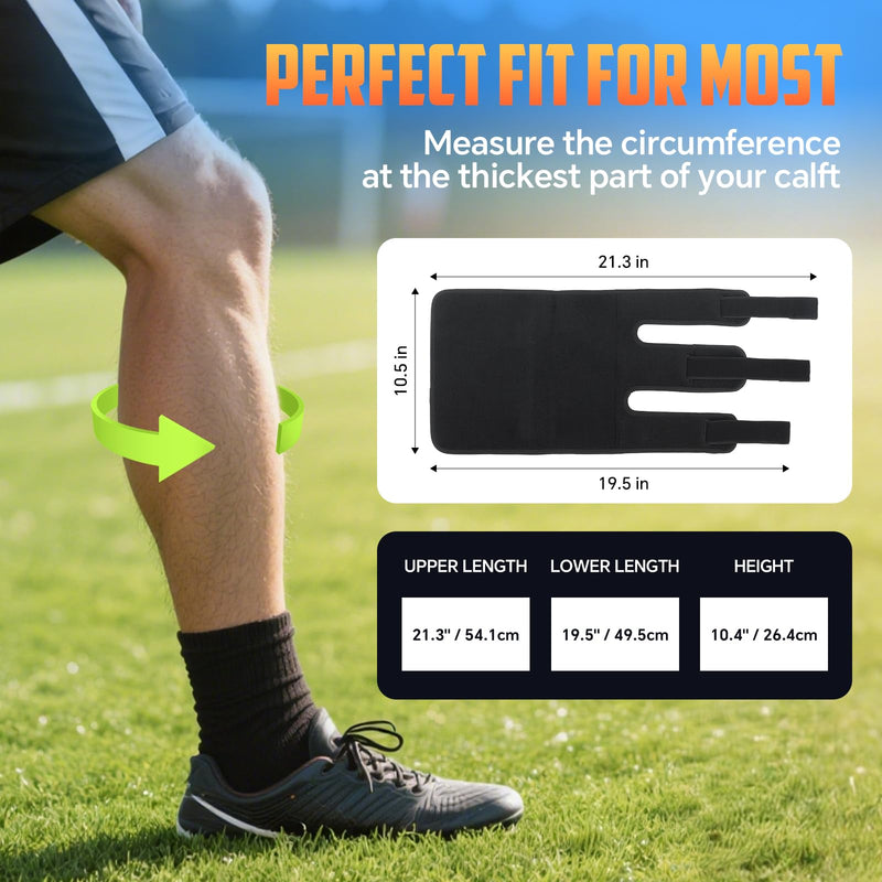 [Australia] - Calf Brace for Shin Splint Relief, Adjustable Calf Compression Sleeve Men Women, Shin Splint Support for Lower Leg Pain Relief, Torn Muscle, Sprain, Swelling, Running, Fitness, Hiking (2 Pack) 2 