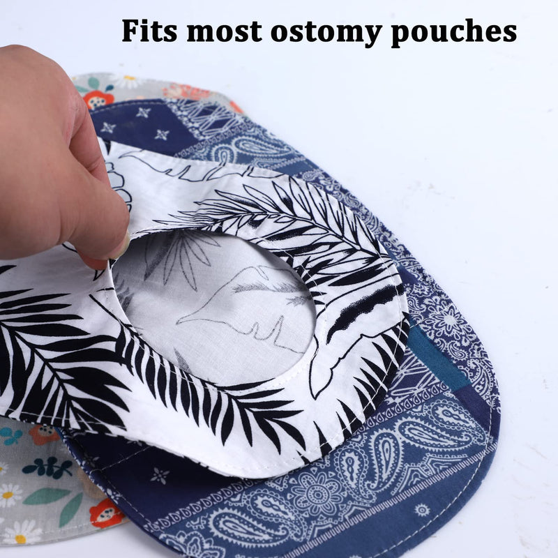[Australia] - Ostomy Bag Covers - 3pcs Colostomy Bag Covers Odor Reducing Ostomy Pouch Covers, 3 inch Round Opening Colostomy Bag Covers For Men Or Women, Ileostomy, Washable 