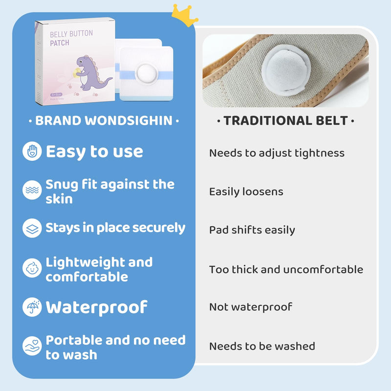 [Australia] - Baby Belly Navel Patches, Waterproof Cotton Pads for Baby Belly Button, Infant Umbilical Patch, Belly Button Patch for Baby Newborn, 8√ó8cm, 10 Pcs 8*8cm 