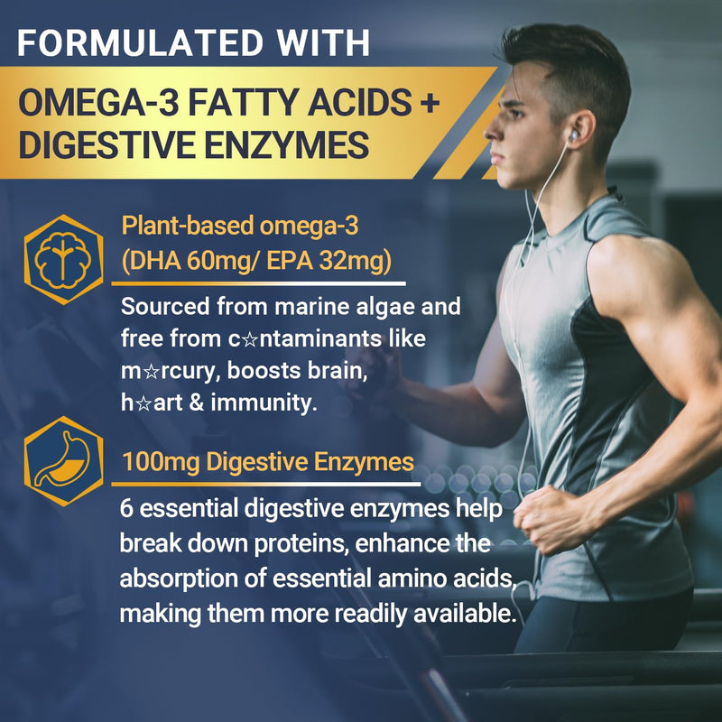 Mens Multivitamins Gummies, Methylated Multivitamin with Vitamins A C D K E | B Complex, Omega-3, Digestive Enzymes, Lycopene, Calcium, Magnesium - Support Brain, Muscle, Energy, Sugar Free, 60Cts 60 Count (Pack of 1)