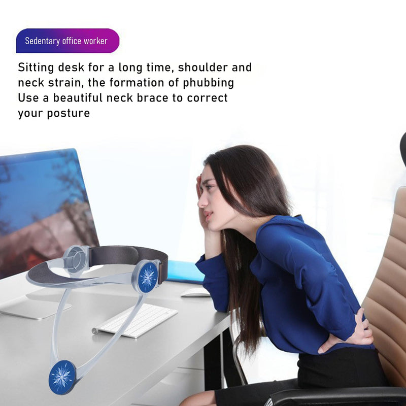360° Adjustable Neck Collar - Neck Support with Neck Stretcher | Cervical Collar Made of Plastic for Correcting Forward Head Posture and Relieving Neck Pain White Folding
