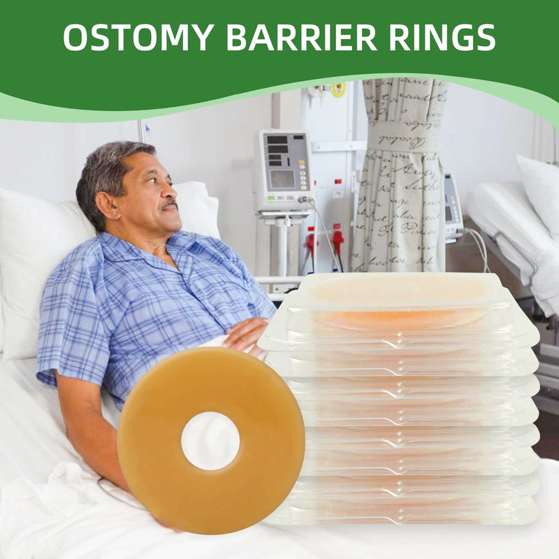 [Australia] - 10PCS Ostomy Barrier Rings, 2 / 4MM Moldable Ostomy Hydrocolloid Skin Extender Rings for Ostomy Bags (2mm-10pcs) 2mm-10pcs 