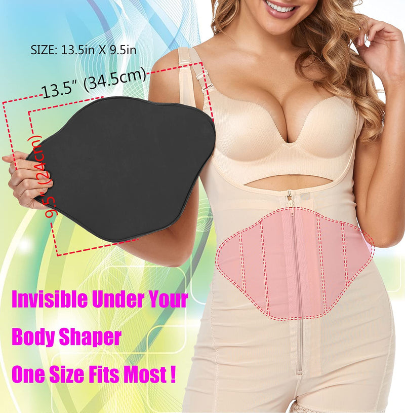 [Australia] - Lipo Foam Compression Ab Board Post Surgery Abdominal Board Liposuction Black 
