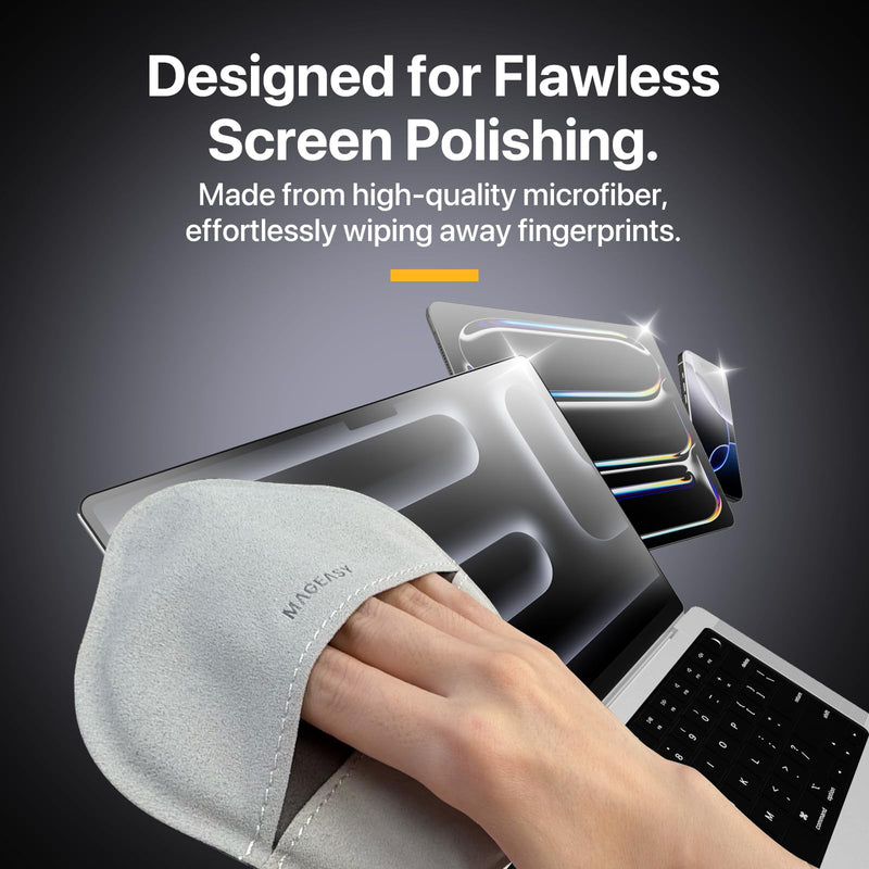 [Australia] - MAGEASY Microfiber Cleaning Cloth for Screens of Laptops, Notebooks, Tablets, TV, Monitors and Smartphones - Premium Polishing Cloth 