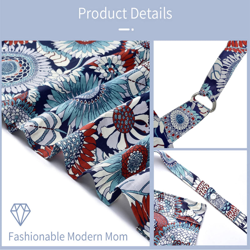 [Australia] - insular Nursing Cover for Breastfeeding, Infant Feeding Cover Breathable Cotton Privacy Breastfeeding Apron, Rose 