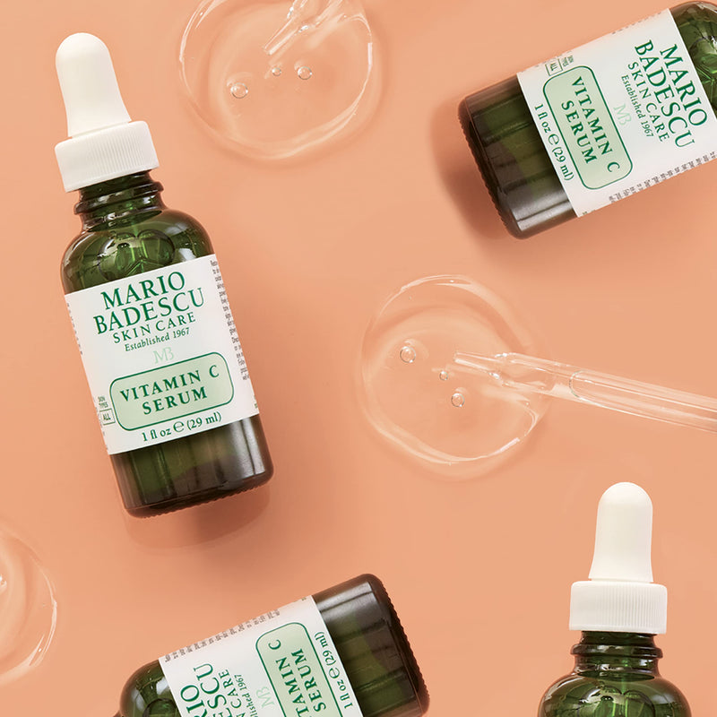 Mario Badescu Vitamin C Serum for All Skin Types Lightweight Serum with Vitamin C & Sodium Hyaluronate Visibly Reduces Signs of Aging 1 Fl Oz