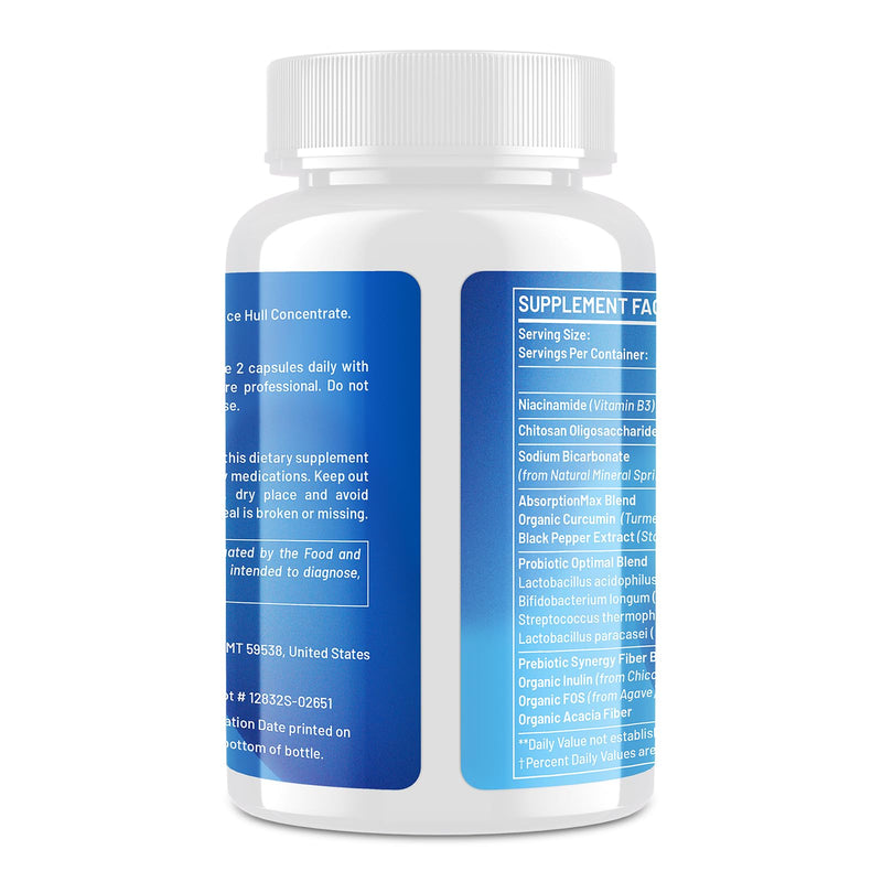 Kidney Support Supplement with 600mg Niacinamide, Chitosan Oligosaccharide, Curcumin, Probiotics – Phosphorus Binder – 60 Capsules 60 Count (Pack of 1)
