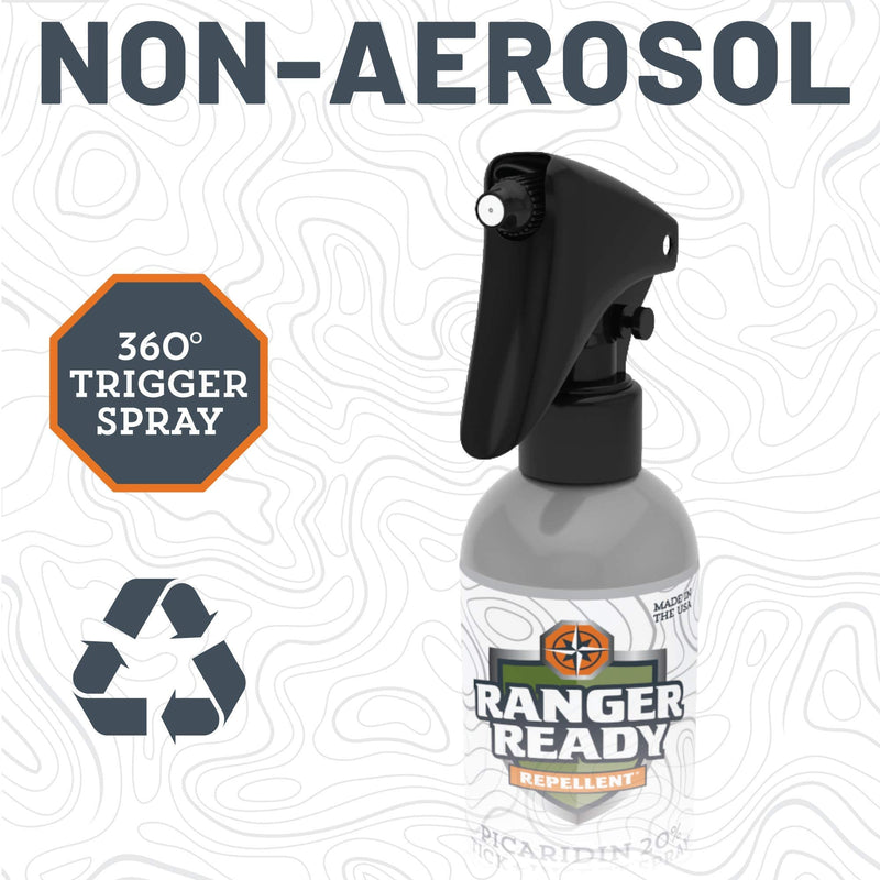 [Australia] - Ranger Ready Repellents Picaridin Insect Repellent Spray with Scent Zero - Mosquito Repellent and Tick Spray (8 oz., Pack of 1) 8 Fl Oz (Pack of 1) 