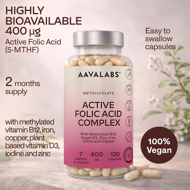 Folic Acid Pre Pregnancy Vitamins for Women- Pregnancy Supplements with Folic Acid 400 mcg- Postnatal & Breastfeeding Vitamins with Vitamin D, B12,Zinc,Iodine,Copper & Iron-Prenatal Vitamins for Women