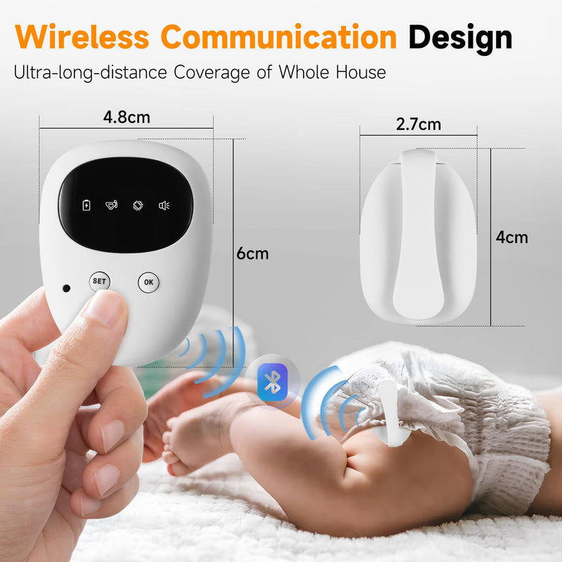 [Australia] - Bed Wetting Alarm for Boys and Girls, Wireless Pee Alarm with Magnetic Sensor,High Sensitivity, Loud Sound, Strong Vibration, Bedwetting Solutions for Kids and Elderly 